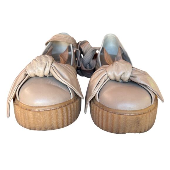 Fenty Puma by Rhianna Beige Bow Ballerina Style Creeper Sandals size 10 - Picture 6 of 16